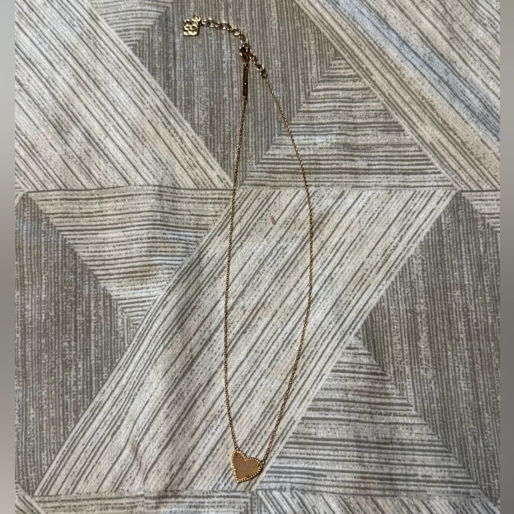 Kendra Scott Druzy Heart Necklace